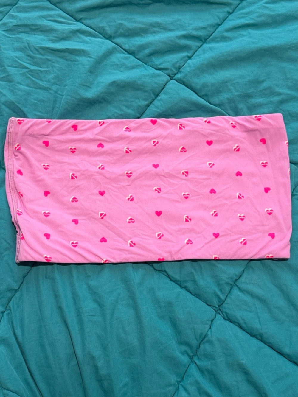 SKIMS Pink Heart Print Bralette Top